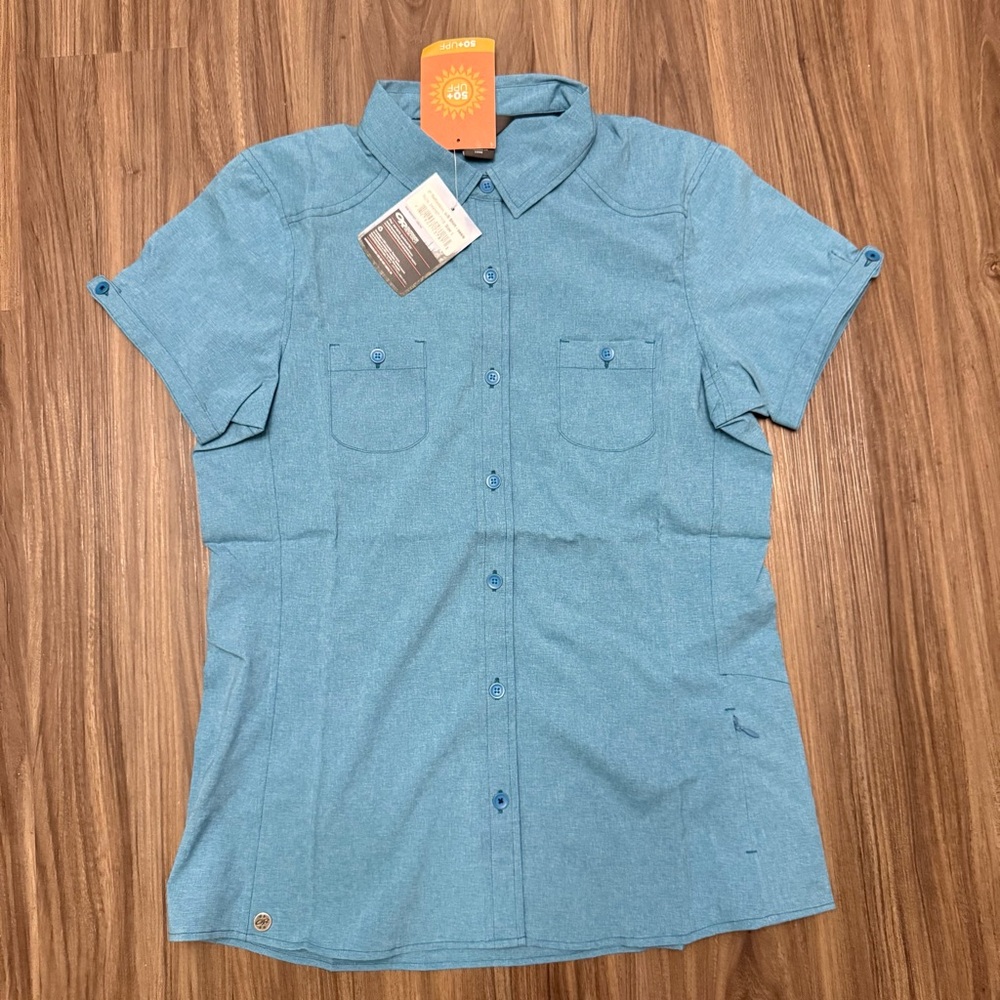 NWT Outdoor Research women sz L Reflection Shirt Short Sleeve